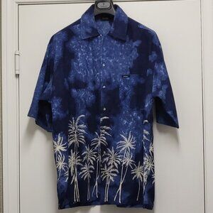 Revue Hawaiian Jamaica Shirt Mens XL Tie Dye Button Up Short Sleeve Pocket